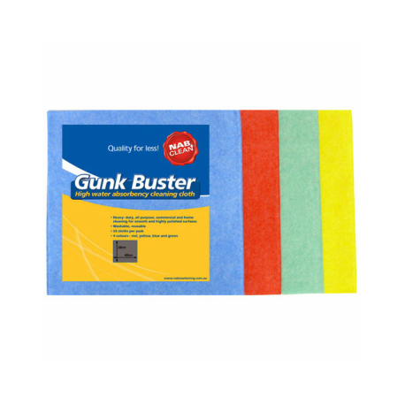 NAB Gunk Buster Wipes 25 Pack