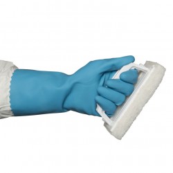 Silerlined Rubber Gloves - Blue