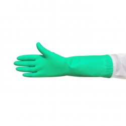Silverlined Rubber Gloves - Green