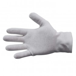 Cotton Interlock Gloves - Hemmed Cuff