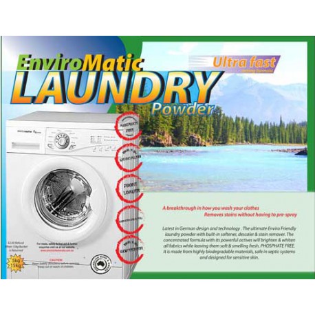 Enviro-Matic Laundry Powder Front Loader
