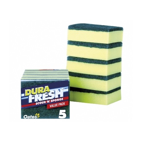 Oates Durafresh Sponge Scour 5 Pack