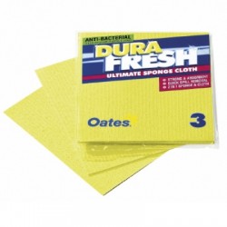 Oates Durafresh Anti-Bacterial Sponge Cloth 3 Pack