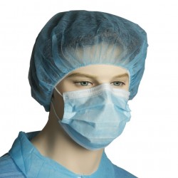 Polypropylene Surgical Face Mask - Blue - Earloops
